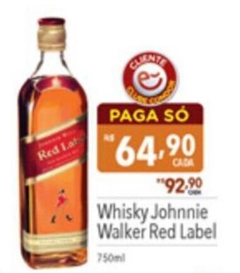 Supermercados Condor Whisky Johnnie Walker Red Label 750ml oferta