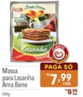 Supermercados Condor Massa para lasanha Ama Bene 500g oferta