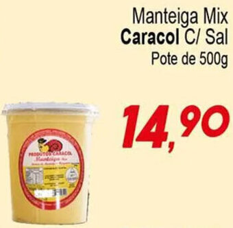 Villefort Atacadista Manteiga Mix Caracol C/ Sal Pote de 500g oferta
