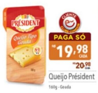 Supermercados Condor Queijo Président 160g-Gouda oferta