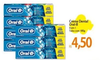 Atacadão Creme Dental Oral-B 4 em 1 Tubo com 180g oferta