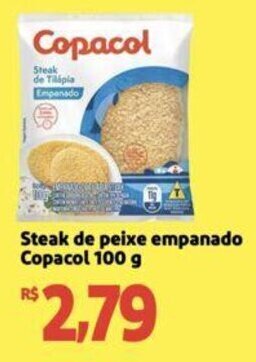 Extra Supermercado Steak de peixe empanado Copacol 100 g oferta