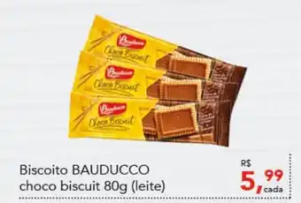Cometa Supermercados Biscoito BAUDUCCO choco biscuit 80g (leite) oferta