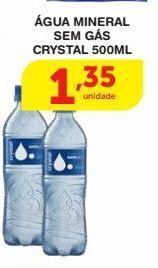 Roldão Água mineral sem gás crystal 500ml oferta