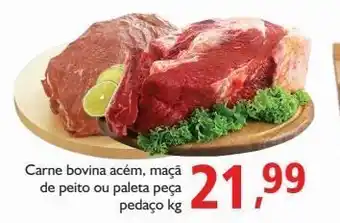 Supermercados ABC Carne bovina acém, maçã de peito ou paleta kg oferta