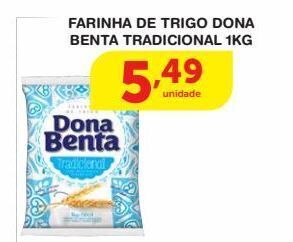 Roldão Farinha de trigo dona benta tradicional 1kg oferta