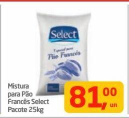 Mistura para pão francês select pacote 25kg