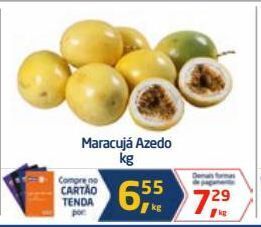 Tenda Atacado Maracujá azedo kg oferta