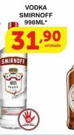 Roldão Vodka smirnoff 998ml oferta