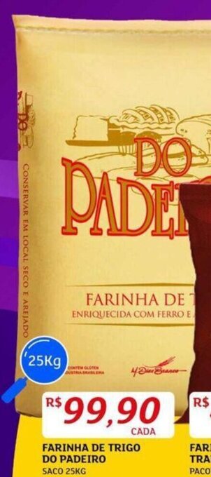 Assaí Atacadista FARINHA DE TRIGO DO PADEIRO SACO 25KG oferta