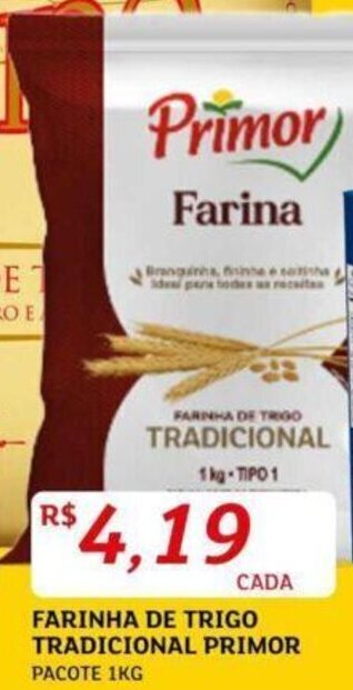 Assaí Atacadista FARINHA DE TRIGO TRADICIONAL PRIMOR PACOTE 1KG oferta