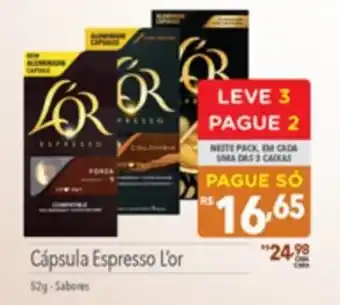 Supermercados Condor Cápsula Espresso L'or 52g oferta