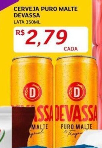 Assaí Atacadista CERVEJA PURO MALTE DEVASSA LATA 350ML oferta