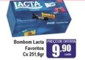 Higa's Supermercado Bombom Lacta Favoritos cx 251.6g oferta