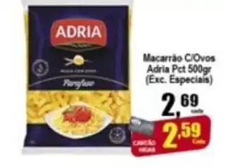 Higa's Supermercado Macarrao c/ Ovos Adria 500g (exc. Espacials) oferta