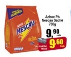 Higa's Supermercado Achoc po Nescau Sache 730g oferta