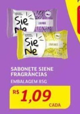 Assaí Atacadista SABONETE SIENE FRAGRÂNCIAS EMBALAGEM 85G oferta