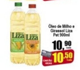 Higa's Supermercado Oleo de Milho e Girassol Liza Pet 900ml oferta