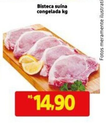 Extra Supermercado Bisteca suína congelada kg oferta