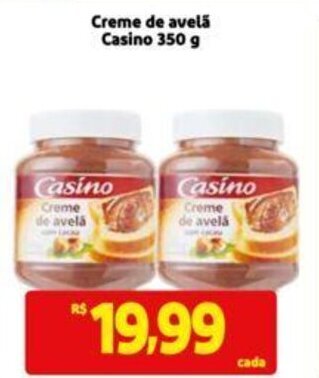 Extra Supermercado Creme de avelã Casino 350 g oferta