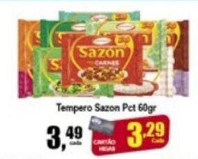 Higa's Supermercado Tempero Sazon pct 60g oferta