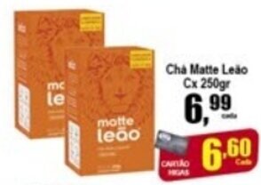 Higa's Supermercado Cha Matte Leao Cx 250g oferta