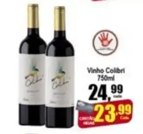 Higa's Supermercado Vinho Colibri 750ml oferta