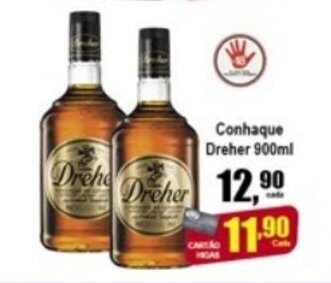 Higa's Supermercado Conhaque Dreher 900ml oferta