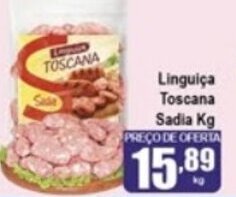 Higa's Supermercado Linguica Toscana Sadia 1kg oferta