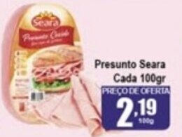 Higa's Supermercado Presunto Seara cada 100g oferta