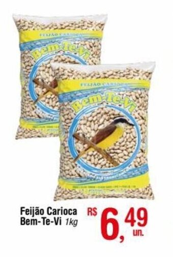 Fort Atacadista Feijão Carioca Bem-Te-Vi 1kg oferta
