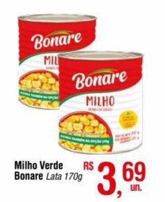 Fort Atacadista Milho Verde Bonare Lata 170g oferta