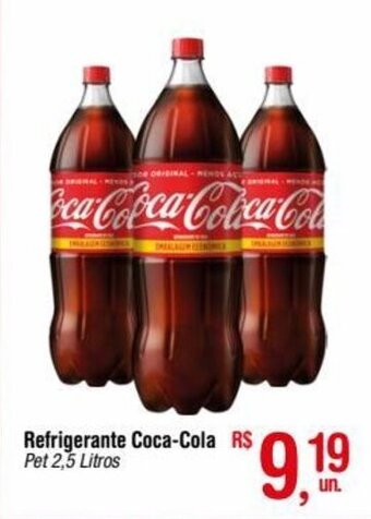 Fort Atacadista Refrigerante Coca-Cola Pet 2,5 Litros oferta