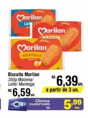Fort Atacadista Biscoito Marilan 350g Maizena/ Leite/Manteiga oferta