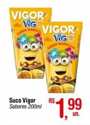 Fort Atacadista Suco Vigor Sabores 200ml oferta