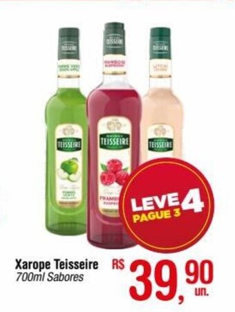 Fort Atacadista Xarope Teisseire 700ml Sabores oferta