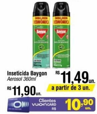 Fort Atacadista Inseticida Baygon Aerosol 360ml oferta