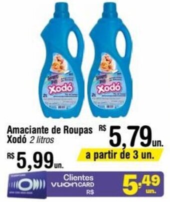 Fort Atacadista Amaciante de Roupas Xodó 2 litros oferta
