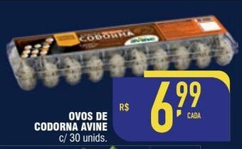 Mercantil Rodrigues Ovos de codorna avine c/ 30 unids. oferta