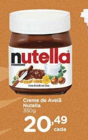 Carrefour Creme de Avelã Nutella 350g oferta