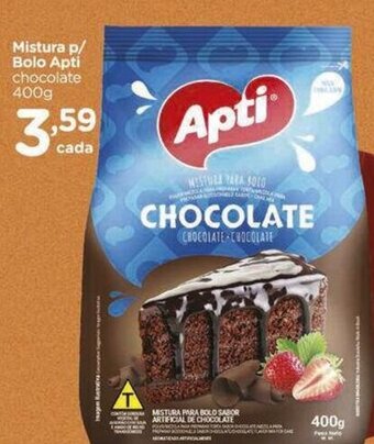 Carrefour Mistura p/ Bolo Apti chocolate 400g oferta
