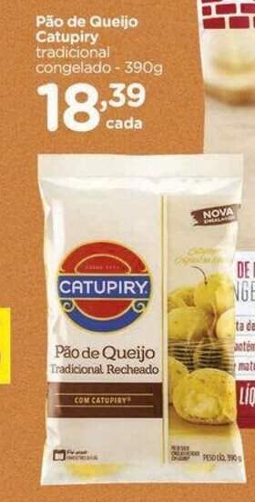 Carrefour Pão de Queijo Catupiry tradicional congelado - 390g oferta