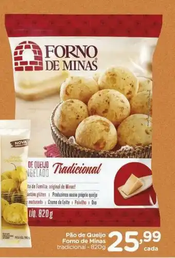 Pão de Queijo Forno de Minas tradicional - 820g