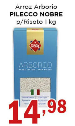 Supermercados Mundial Arroz Arborio PILECCO NOBRE p/Risoto 1 kg oferta