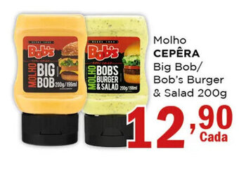 Supermercados Mundial Molho CEPÊRA Big Bob/ Bob's Burger & Salad 200g oferta