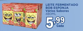 Supermercados Mundial LEITE FERMENTADO BOB ESPONJA Vários Sabores 480ML oferta