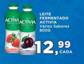 Supermercados Mundial LEITE FERMENTADO ACTIVIA Vários Sabores 800G oferta
