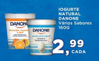 Supermercados Mundial IOGURTE NATURAL DANONE Vários Sabores 160G oferta
