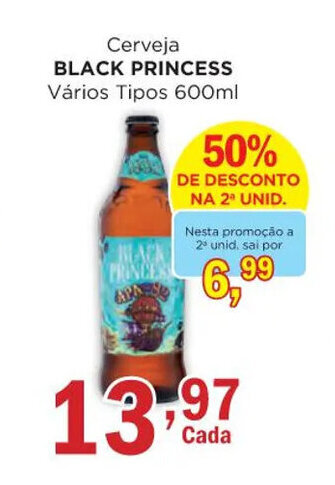 Supermercados Mundial Cerveja BLACK PRINCESS Vários Tipos 600ml oferta
