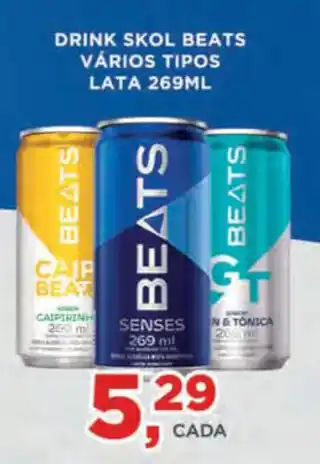 Supermercados Mundial DRINK SKOL BEATS VÁRIOS TIPOS LATA 269ML oferta